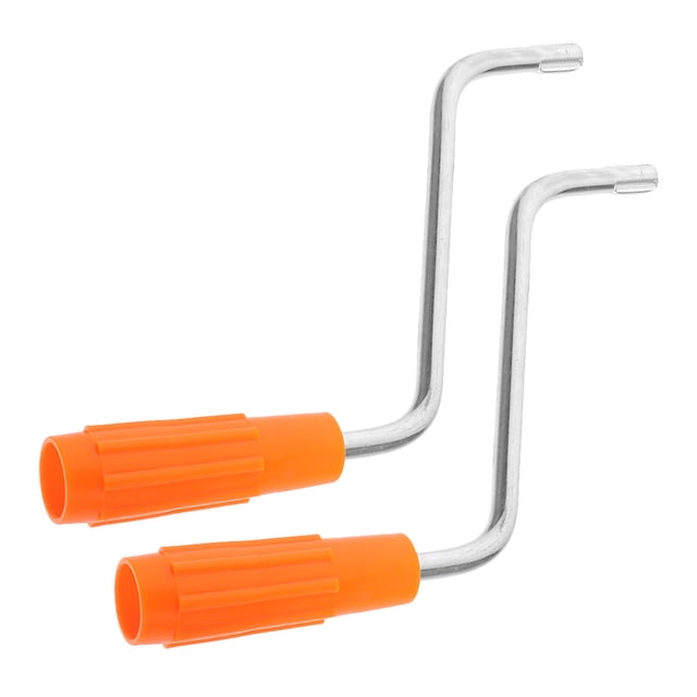 Mobutofu Poignée de Machine à Nouilles Accessoires de Machine à Pâtes 2 Pcs Alliage de Fer PP Facile à Installer pour Cuisine Maison