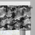 thumbnail image 3 of Ambesonne Horses Valance Pack of 2, Mustang Herd Animals, 54"X18", Charcoal Grey Grey Black, 3 of 5