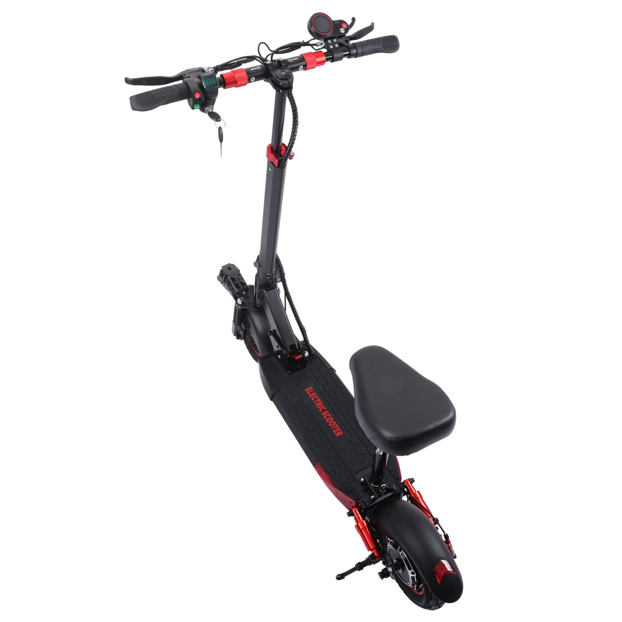 FREEBOY J01 Electric Scooter Adult,800W Motor,Maximum 28 MPH,48V 15Ah 28 Miles,10 inch All Terrain Tires,Foldable Commuting Electric Scooter,UL2272