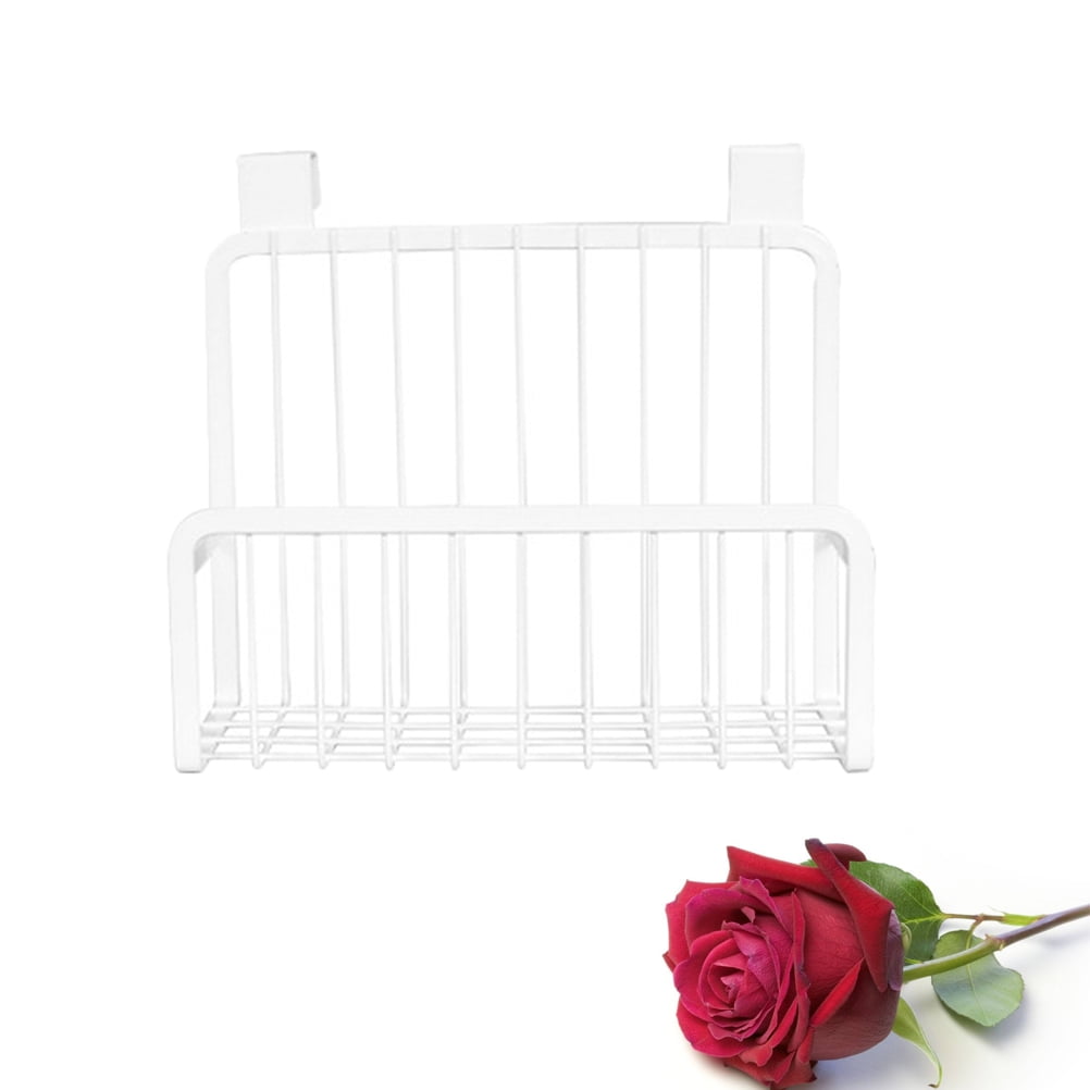 Worgeous 3pcs Over the Cabinet Door Basket Hanging Kitchen Storage Bathroom Organizer Holder Nail-free Hanging Storage Rack for Condiments