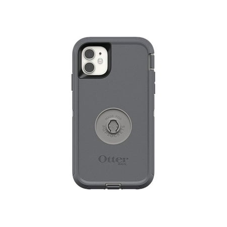 OtterBox - Otter + Pop Defender Series Case for Apple® iPhone® 11 - Howler Gray