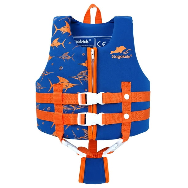 Chaleco de natación Gogokids, chaqueta flotante para niños pequeños de 2 a 8 años