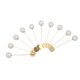 thumbnail image 5 of 10pcs Stick Breastpin Broche Pins Collar Pin de Solapa Broches 10 / 15mm - Oro, 5 of 8