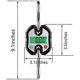 thumbnail image 3 of Mini Portable Electronic Scale Crane Scale LCD Digital Scale for Hanging Pig Sheep Livestock Hook 300lb/150Kg (Color : Black, Size: 150kg/50g), 3 of 4