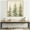 Bright Gold, variant on Kate and Laurel Sylvie Evergreen Trees Abstract Framed Canvas Wall Art by The Creative Bunch Studio 30 x 30 Grey, Rustic Farmhouse, Landscapes, Nature Art for Wall Decor, Living Room, Bedroom