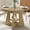 Natural, variant on TacleeKii 43" Round Dining Table with Storage Shelf, Kitchen Table with 1.2" Thick MDF Top, Brown