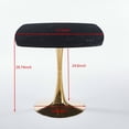thumbnail image 7 of GVN Modern Square Dining Table 31.5 Inch Small Space Kitchen Table for 2-4 People Apartment Breakfast Nook with MDF Tabletop Tulip Pedestal, Black, 7 of 7