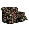 thumbnail image 2 of Jiueut Mushroom Daisy Butterfly Print Recliner Loveseat Covers, 6 Pieces Polyester Fabric Recliner Cover Elastic 2 Seat Sofa Couch Proteaction for Kids Pets, 2 of 7