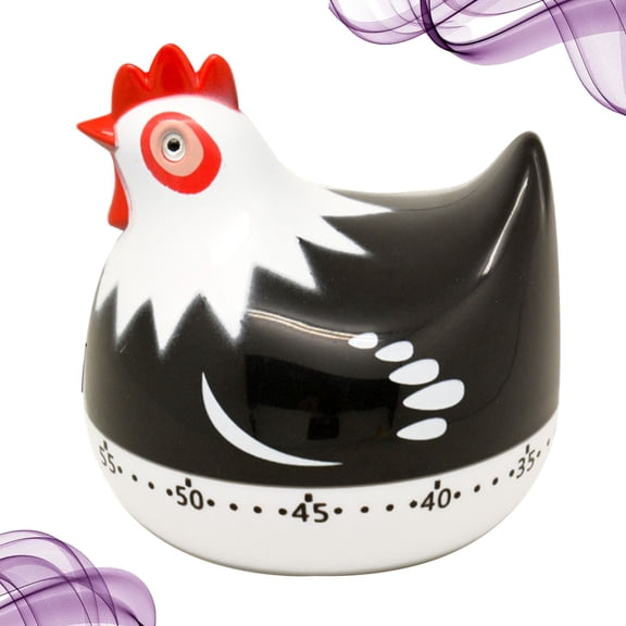 HONITANO Hen Timer Mechanical Kitchen Egg Timers 1Pcs Pancake Timer Black