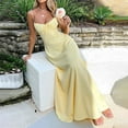 thumbnail image 1 of Gspmoly Robe pour Femmes, Robe Rétro à la Mode pour Femmes avec Ceinture, Encolure Carrée, Grande Robe à Grandes Ailes, Robe Satinée Formelle, Robes de Travail pour Femmes, Cadeaux de Vacances, 1 of 6