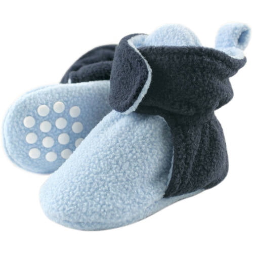 New Girl/'s Toddler/'s Luvable Friends Scooties Fleece Booties Size 6-12 Month 16K