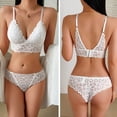 thumbnail image 5 of Lingerie Set for Women Sexy Lace Bra and Panty Sets 2 Piece Lace Bralette Set, 5 of 7