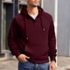 thumbnail image 5 of pstuiky Camisas de manga larga abrigadas para hombre, Sudadera con capucha y manga larga para hombre, estilo informal, deportiva, con cordón y bolsillos, de color liso y a la moda m, 5 of 5