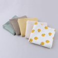 4 Layer Baby Handkerchief Soft Absorbent Gauze Burp Cloth Kids Wipe