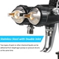 thumbnail image 2 of Double 1.4mm Nozzle Dual Heads Two Component Mirror Effect Silver Chrome Air Powered Spray Machine Professional Air Paint Sprayer Spray Machine for Painting Cars Black, 2 of 7