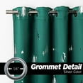 thumbnail image 2 of Quality Home Silver Snowflake Holiday & Silver Winter Wonderland Holiday Blackout Curtains-Deer 84", 2 of 5