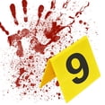thumbnail image 1 of Marcador Número Evidencia Escena Del Crimen Acrílico para Juegos Fiesta, 1 of 9