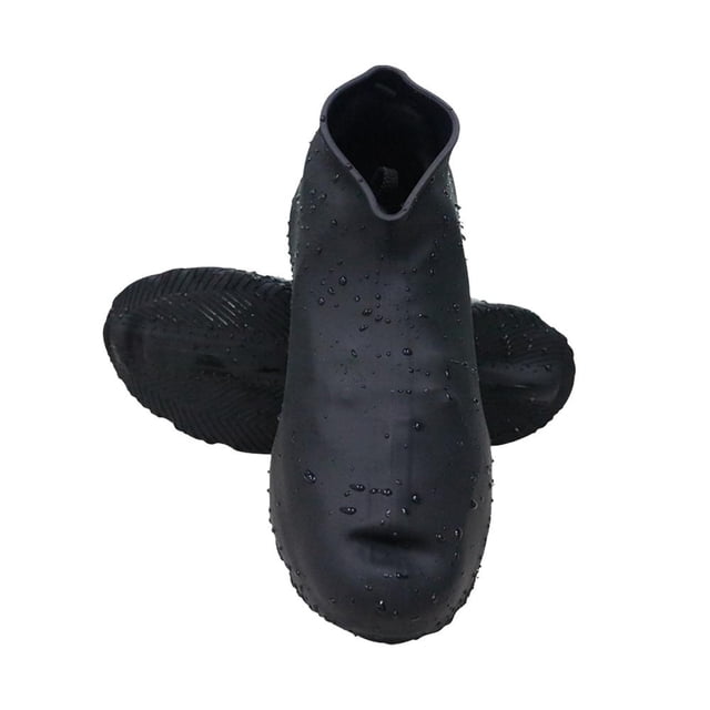 Couvre-chaussures de Pluie en Silicone Antidérapants (m) - Surchaussures Réutilisables et Imperméables pour la Randonnée, le Cyclisme et les Temps Pluvieux - Semelle Élastique Antidérapante