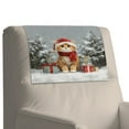 thumbnail image 4 of SCRAWLGOD Christmas Tree Cat Snow Print 1 Piece Sofa Headrest Covers Waterproof Recliner Headrest Protector Washable Couch Head Rest Covers for Living Room Decoration 17x27 in, 4 of 7