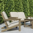 thumbnail image 5 of Flash Furniture Charlestown Adirondack Outdoor Club Chair - Natural/Cream, 5 of 12