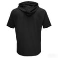 thumbnail image 4 of Men's Short Sleeve Hoodie Workout Gym Athletic Cotton Lightweight Breathable Hooded T Shirts Sweatshirt Black, 4 of 6