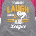 thumbnail image 3 of Peanuts - Peanuts Laugh League - Toddler & Youth Girls Raglan Graphic T-Shirt, 3 of 6