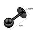 thumbnail image 5 of UDIYO Ear Studs Simple Easy Matching Titanium Steel Barbell Shape Helix Tragus Women Earrings for Party, 5 of 7