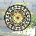 thumbnail image 6 of RADIANCE Goods Tiffany-Glass Victorian Window Panel 23.5", 6 of 7