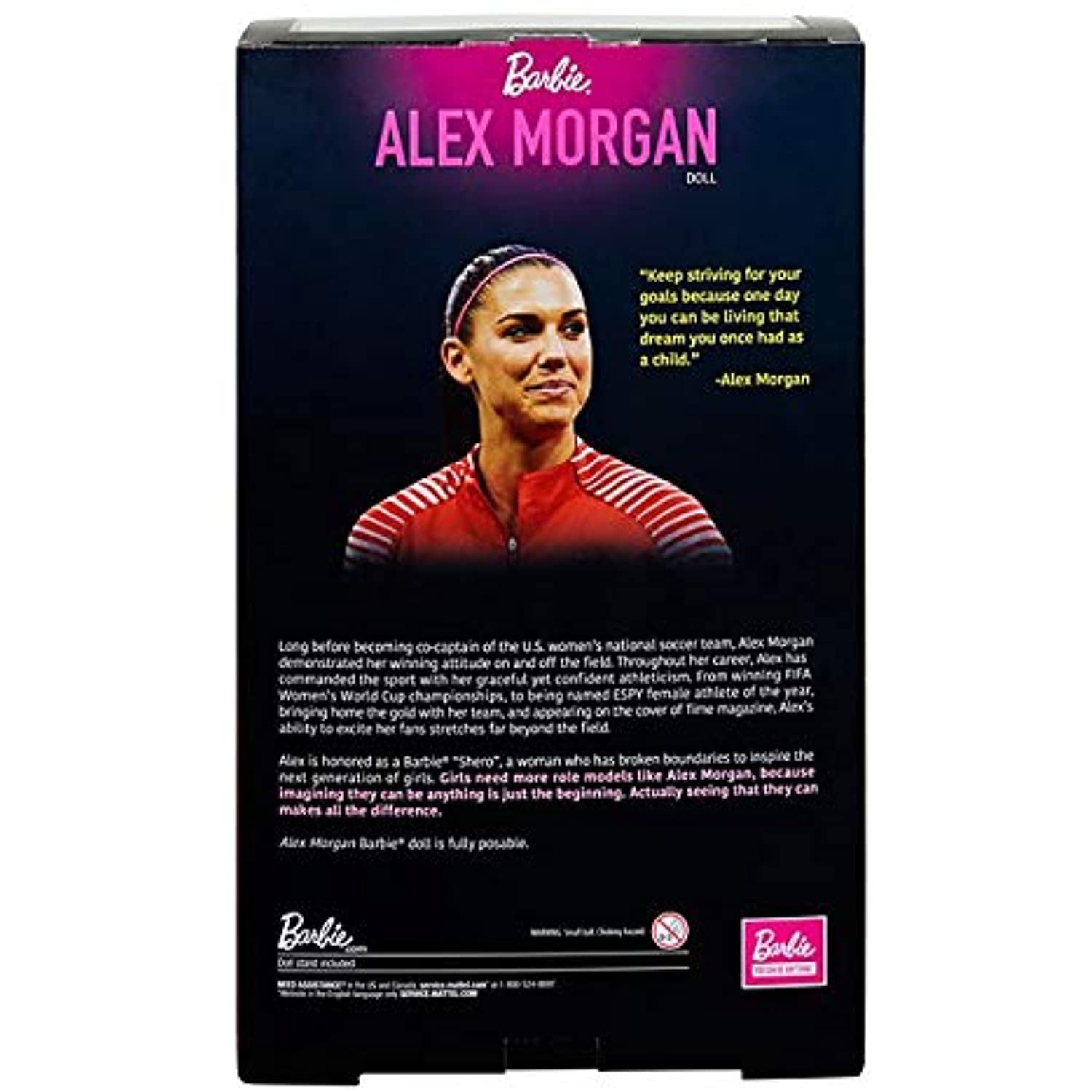 Barbie Signature Collection Alex Morgan Shero Doll, Soccer Player Sport