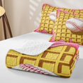 thumbnail image 4 of Homewish Drip Waffle Baseball Quilt Full, Cute Sport Full Bedspread Sets for Girls and Boys, 3 Pieces, 1 Comforter and 2 Pillowcases, 4 of 7