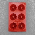 thumbnail image 3 of 2 Pack 6 Hole Donut Swirl Cake Mold Diy Chocolate Cake Baking Mold, 3 of 5