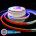 thumbnail image 3 of Russell Decor LED Neon Patriotic Rope lights for 4th July Memorial Day Patio Deck Waterproof connectable Red White Blue (30ft), 3 of 9
