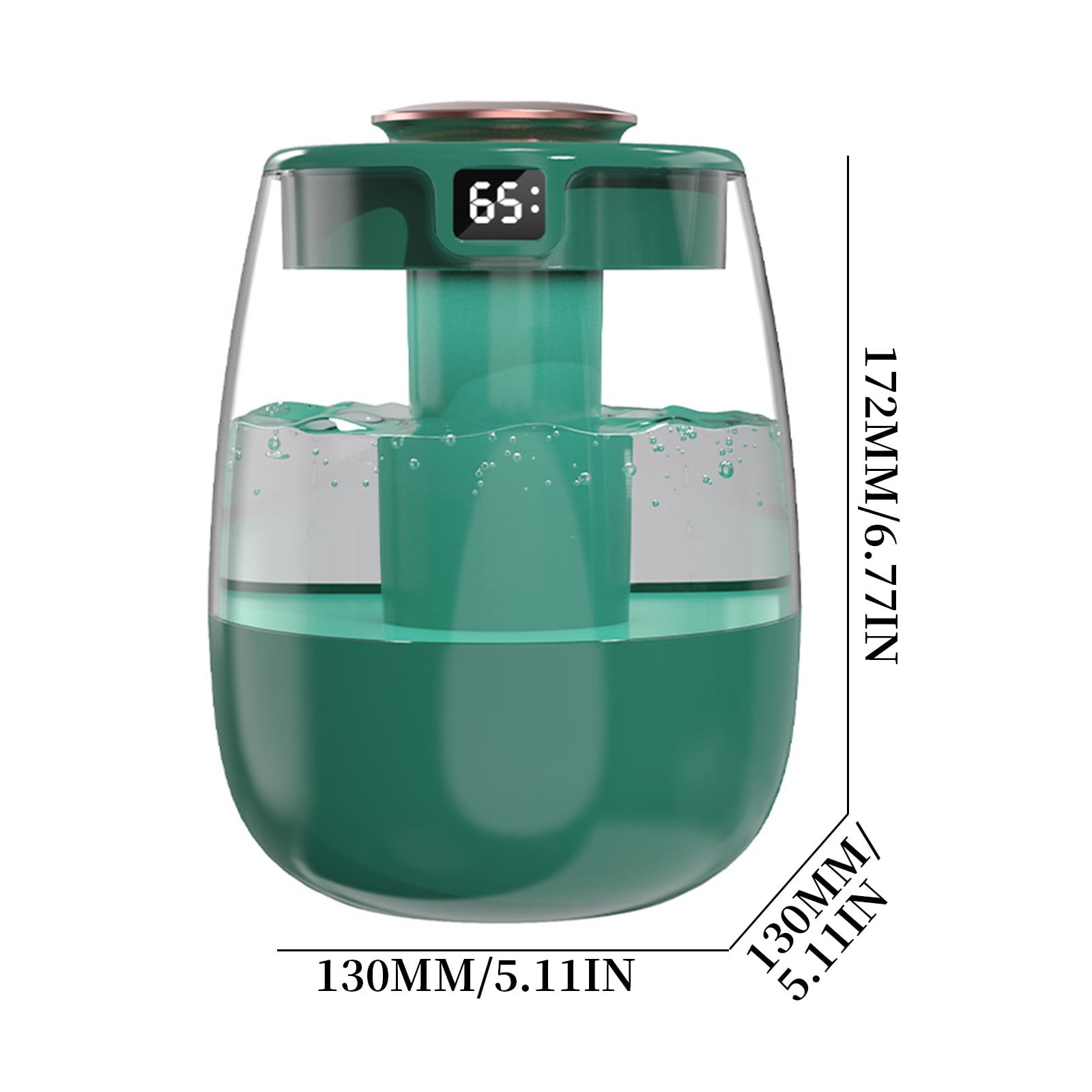 Humidifier Large Room, 2.2L Quiet Humidifier for Home Nursery Indoor Plants, Doubel Nozzle Quiet Humidificador for Large Room Indoor Plant, Auto Shut-Off, Green