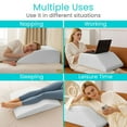 thumbnail image 3 of Xtra-Comfort Memory Foam Leg Elevation Pillow – Wedge Pillow for Swelling, Circulation, Pain Relief, Post-Surgery Support, Beige, 3 of 9