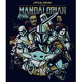 thumbnail image 2 of Men's Star Wars: The Mandalorian Protect The Child  Graphic Tee Navy Blue Medium, 2 of 5