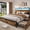 Rustic Brown, variant on Queen Storage Platform Bed Frame with Headboard, 4 Storage Drawers, LED Lights & USB Charging Station, Vintage Brown Sturdy Metal