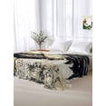 thumbnail image 5 of Black White Vintage Rooster King Size Flat Sheet, Wrinkleproof & Fadeproof Cooling Flat Bed Sheet Only, Watercolor Farmhouse Animals Breathable Soft Bedding Top Sheets 105 x 98 Inches, 5 of 8
