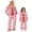 Red Women, variant on Mommy and Me Matching Pajamas Bow/Heart Print Tie Front Long Sleeve Tops Pants Holiday Sleepwear