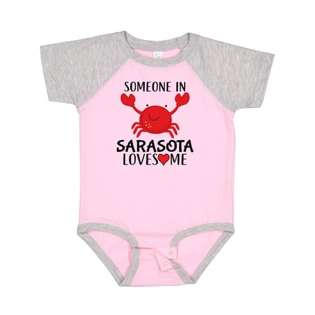 

Inktastic Someone in Sarasota Loves Me Gift Baby Boy or Baby Girl Bodysuit