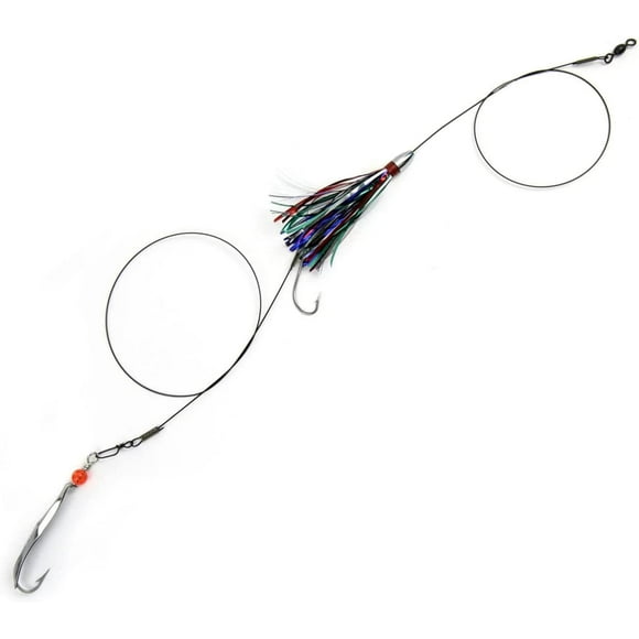 2pcs Mackerel Duster Rig 0 Spoon, Christmas Tree