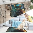 thumbnail image 7 of Qxltty The Cyberpunk Cat Cat litter Pads Pet Set of 2 Diaper Mats Center Anti-leakage Layer Absorbent Soft and Comfortable, 7 of 7