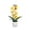 Yellow, variant on Dtchengua Artificial Orchid Flowers,Potted Orchid Flowers with Plastic Vase for Table Centerpiece Home Decor Office Wedding Party Decoration(Yellow)