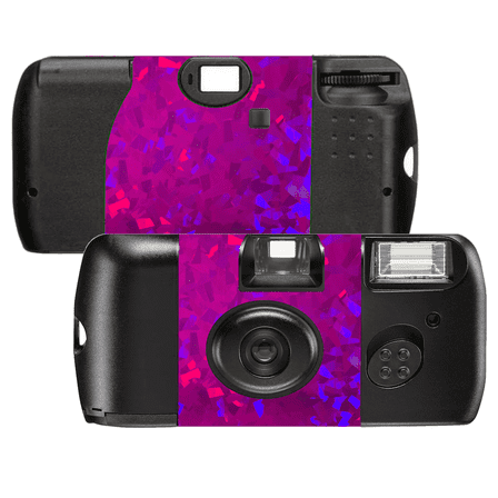 5 Holographic Crystal Purple Film Camera – Kodak 400 Speed Single Use Camera, 27 exposures SL56023-5pk