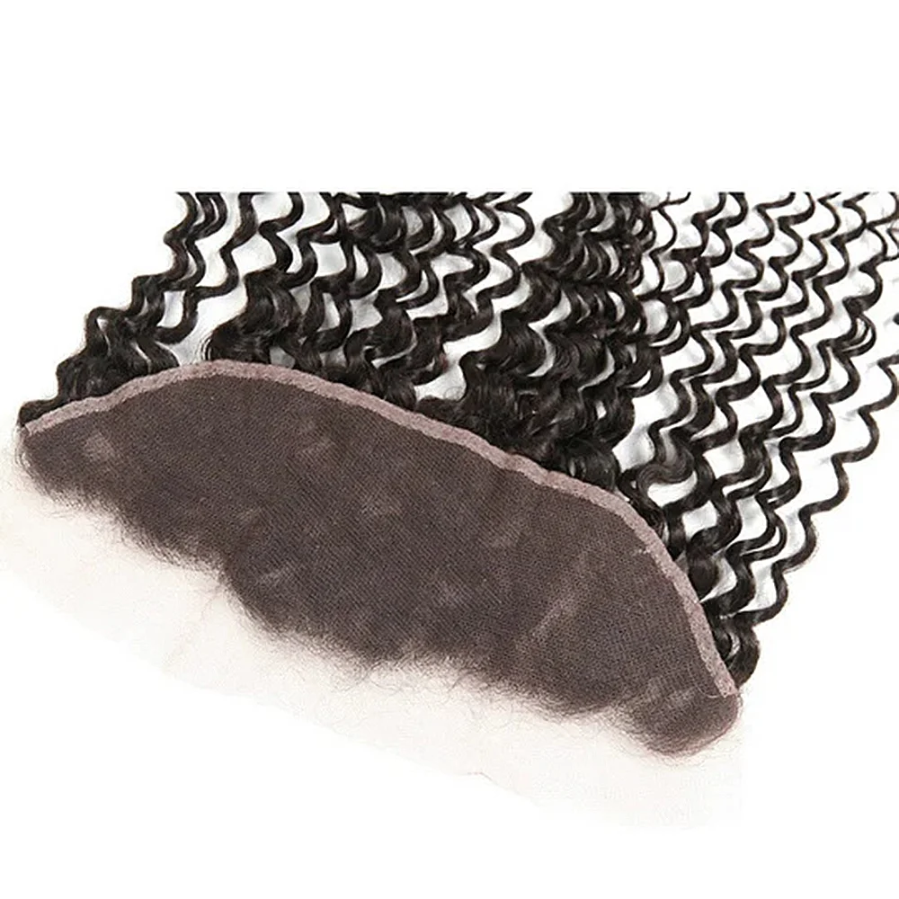 USTAR 2 Bundles 16 18" Brazilian Straight Virgin Human Hair with 16 Inch 13x4 Lace Frontal Natural Black Silky Smooth Stays Sleek Seamless Deal