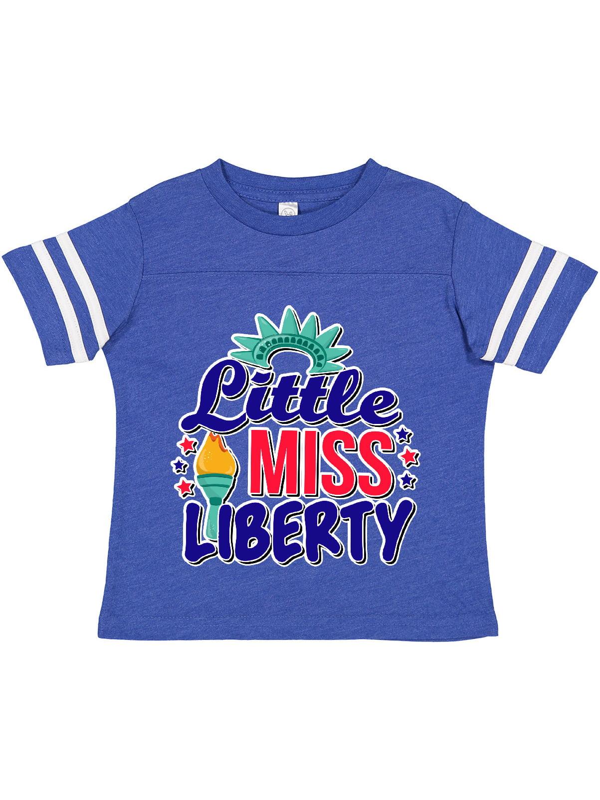 inktastic Little Miss Liberty for 4th of July Toddler T-Shirt