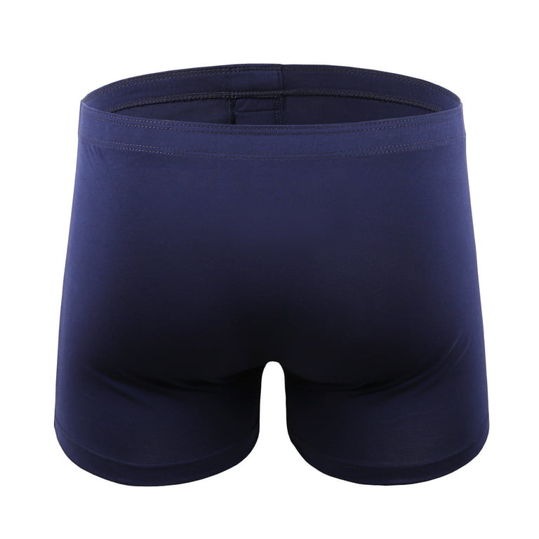 Boxer Shorts for Men Boxers Boxer Briefs Solid Dark Blue Xxxxl 1-Pack 