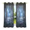 thumbnail image 6 of Yayeee Window Curtains Set of 2 for Living Room Light Filtering 63"x42", Window Space, 6 of 7