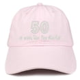 thumbnail image 1 of Trendy Apparel Shop 50 is When The Fun Starts Embroidered Cotton Dad Hat, 1 of 2