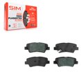 thumbnail image 1 of SIM Rear Semi-Metallic Disc Brake Pads SIM-1812 for Car Hyundai Elantra Kia Venue Rio Soul Ioniq Rondo Niro Accent, 1 of 8