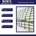 thumbnail image 2 of BISupply 4x200 ft Green Temporary Plastic Fencing for Garden and Work Sites, 2 of 2